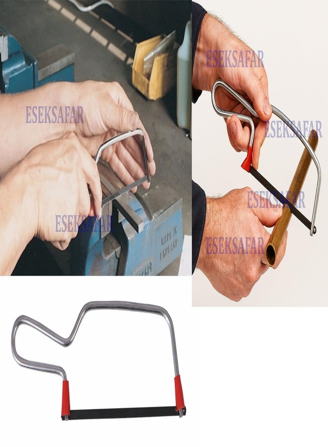 ES EKSAFAR ESEKSAFAR 2pc Junior Hacksaw Frame/Mini Hacksaw Frame with 10 Crown Spare Blades - Image 5